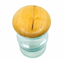 Glass Bamboo Shaped Canister
