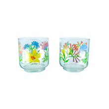 M Dia Floral Short Stack Glasses, Pair