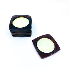 Acrylic “Tortoise Shell” Coasters, Set of 6