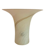 1970s Murano Frosted Glass Torchiere Table Lamp