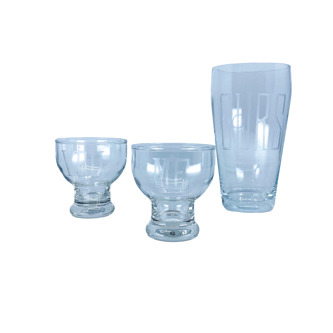 Vintage MCM Cocktail Set- You, Me, Ours