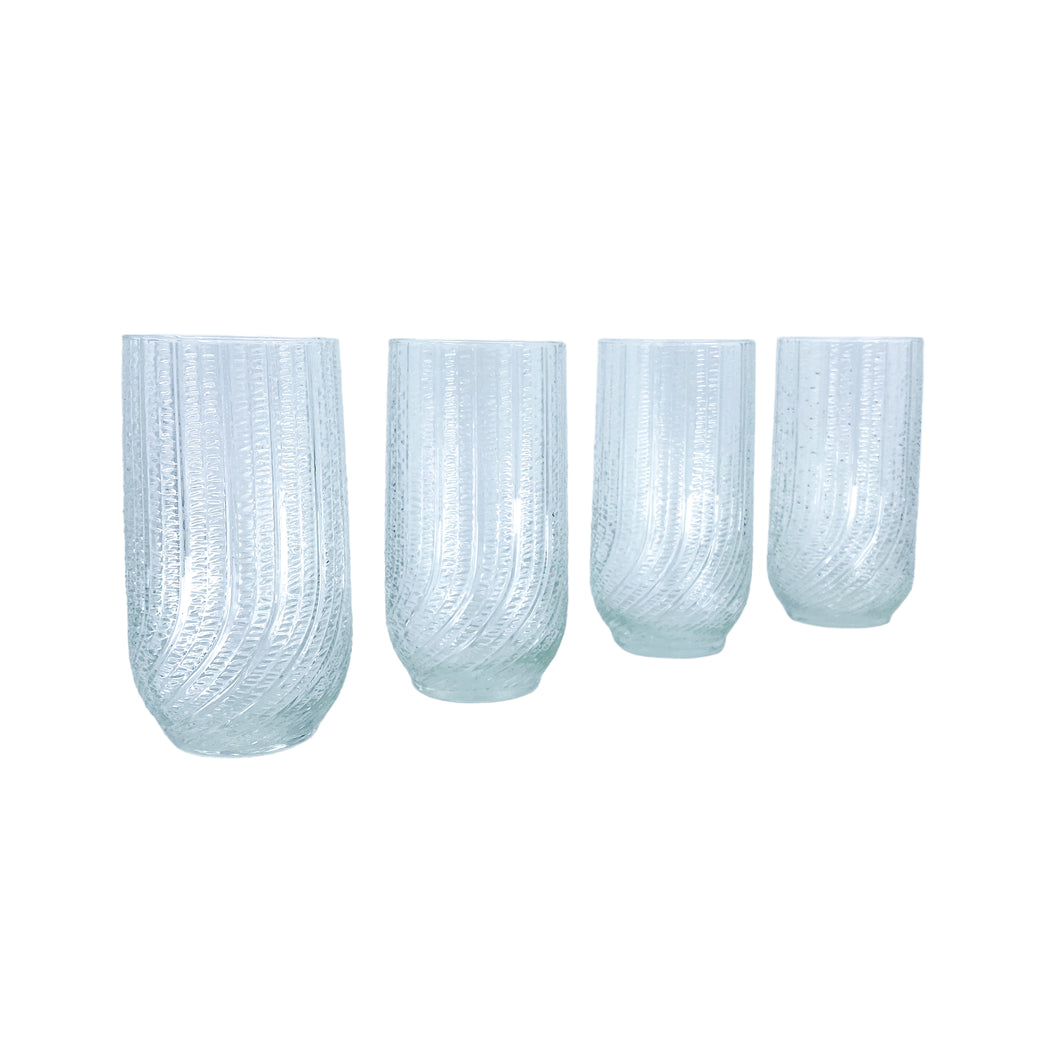 Vintage Arcoroc Seabreeze Glasses, S/4