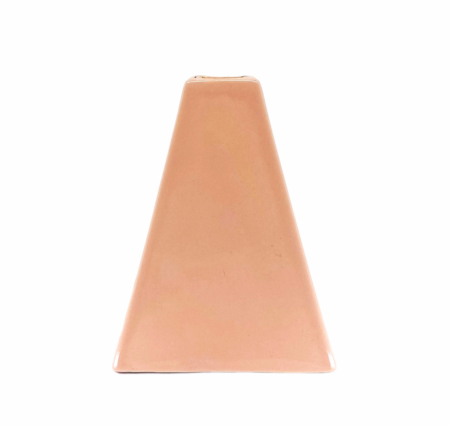 Vintage Haeger Peachy Pink Pyramid Vase