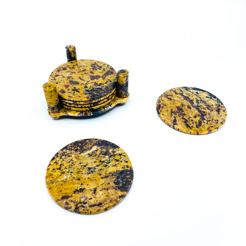 S/6 Round Stone Coasters