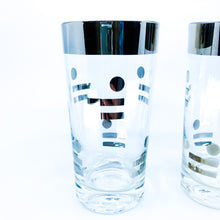 Contemporary Chrome Glasses, Pair