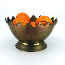 Beautiful Brass Scalloped Edge Bowl/Planter