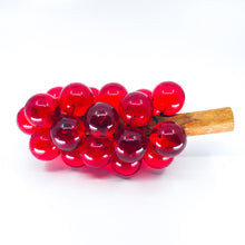 Large Cluster of Red Lucite Grapes