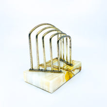 Onyx & Brass Mail Holder