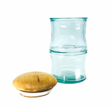 Glass Bamboo Shaped Canister