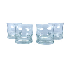 Bamboo Shaped Lowball Glasses, Set of 4