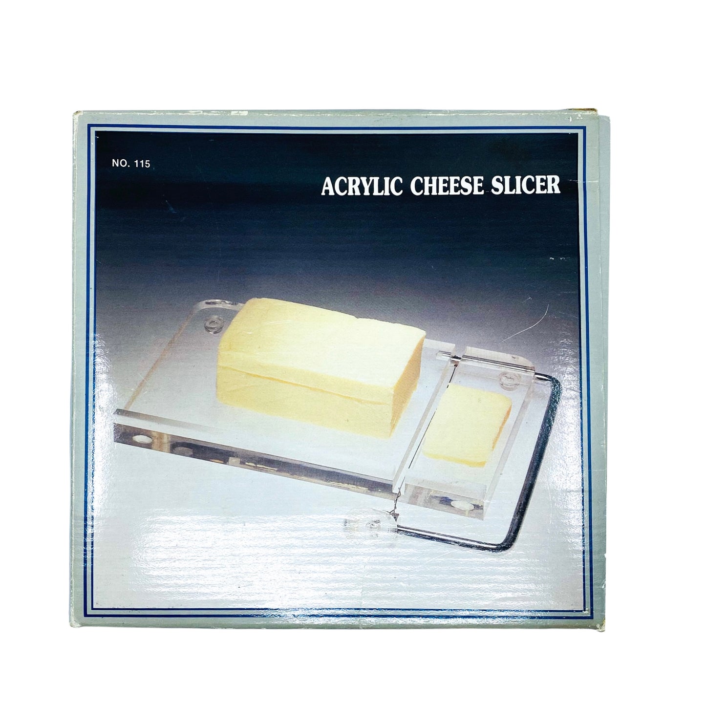 Vintage Acrylic Cheese Display / Slicer, New in Box