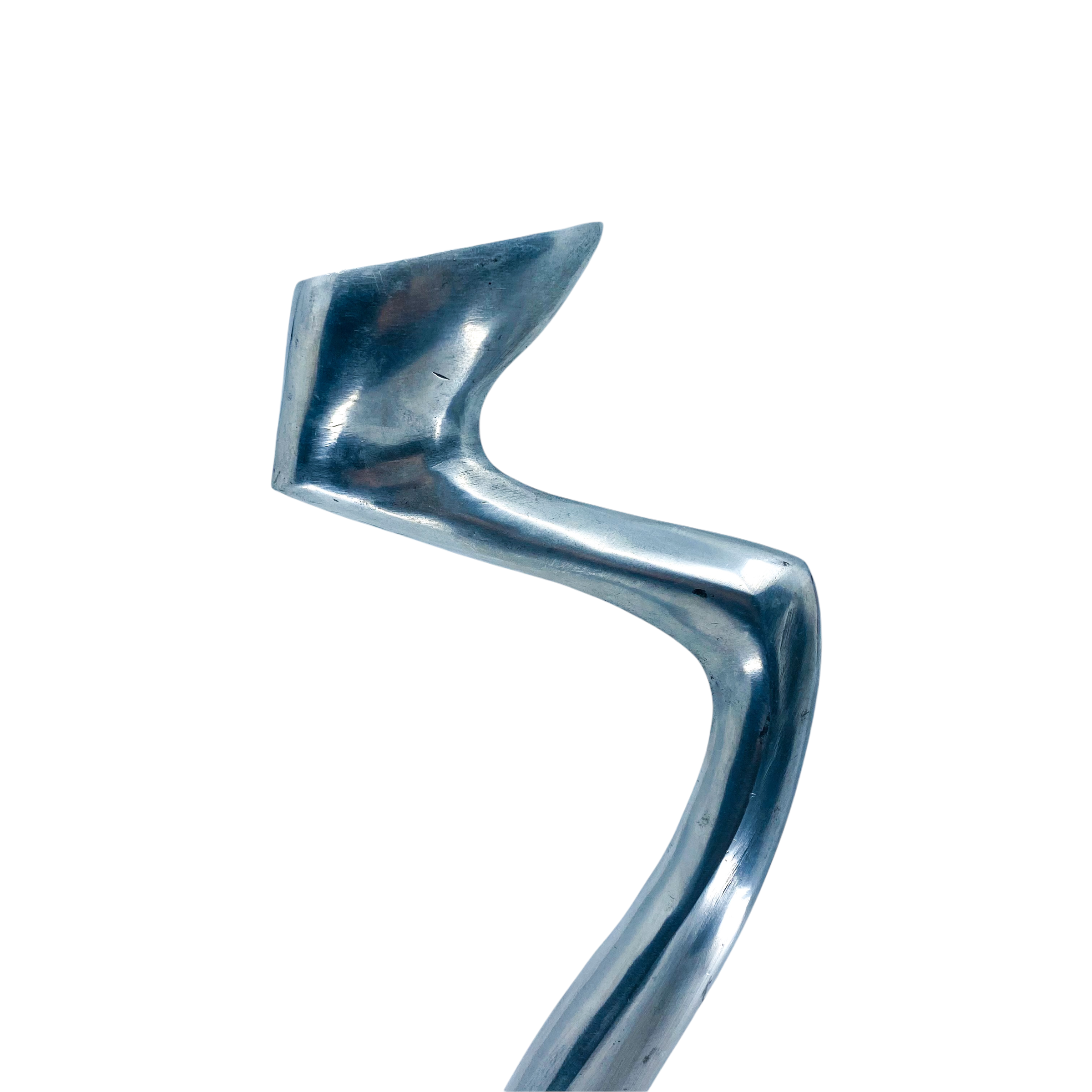 Sculptural Swan Aluminum Candlestick
