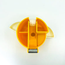 Vintage Yellow Acrylic Desk Organizer