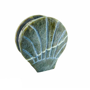Stone Shell Coaster Set