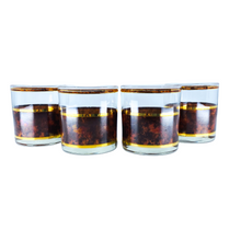 Vintage 60’s Culver Glass Tortoise Design, Set of 4