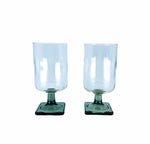 S/2 Smokey Square Bottomed Glasses