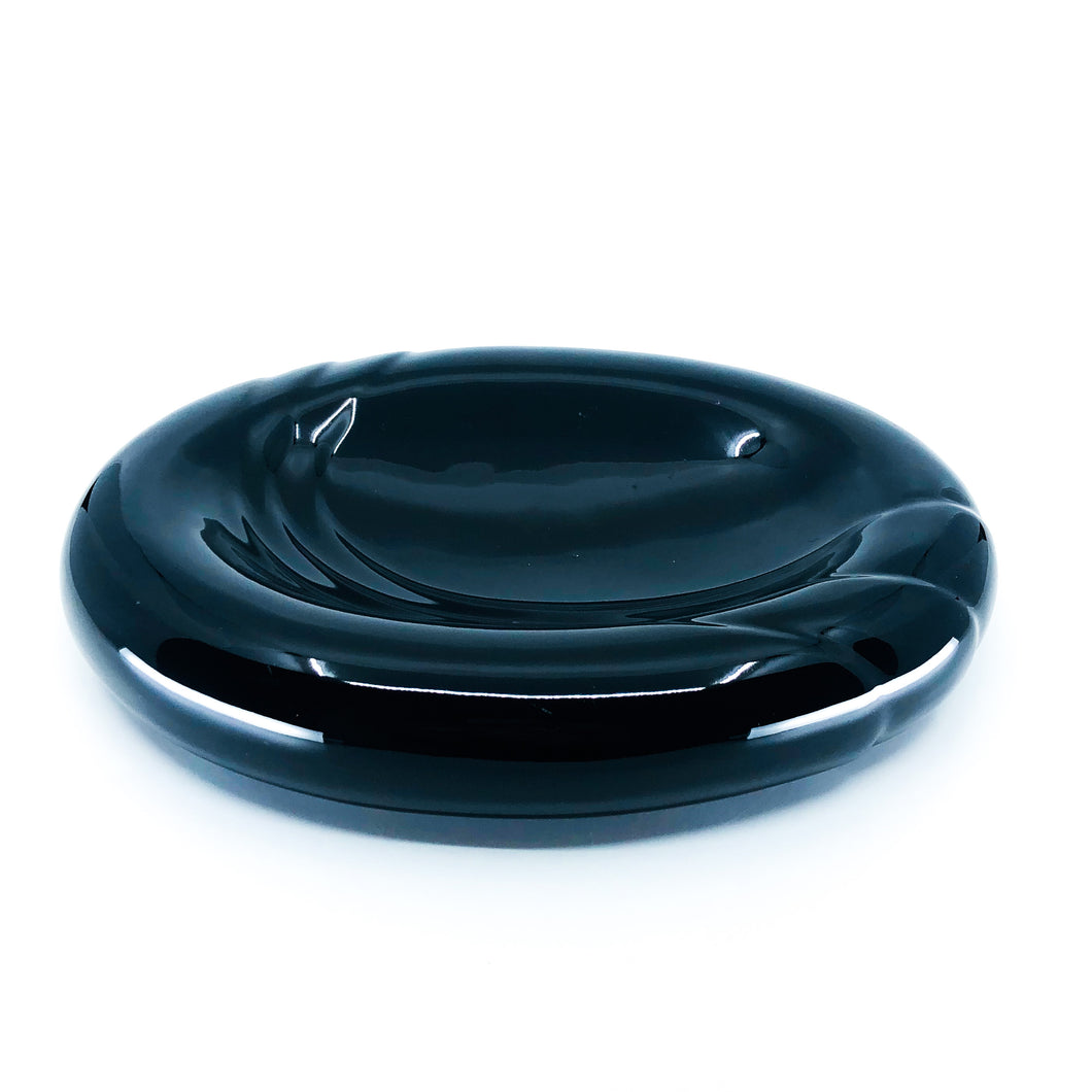 Vintage Black Haeger Ceramic Catch All