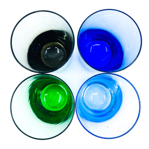 MCM Small Multicolor Glasses, Set of 4