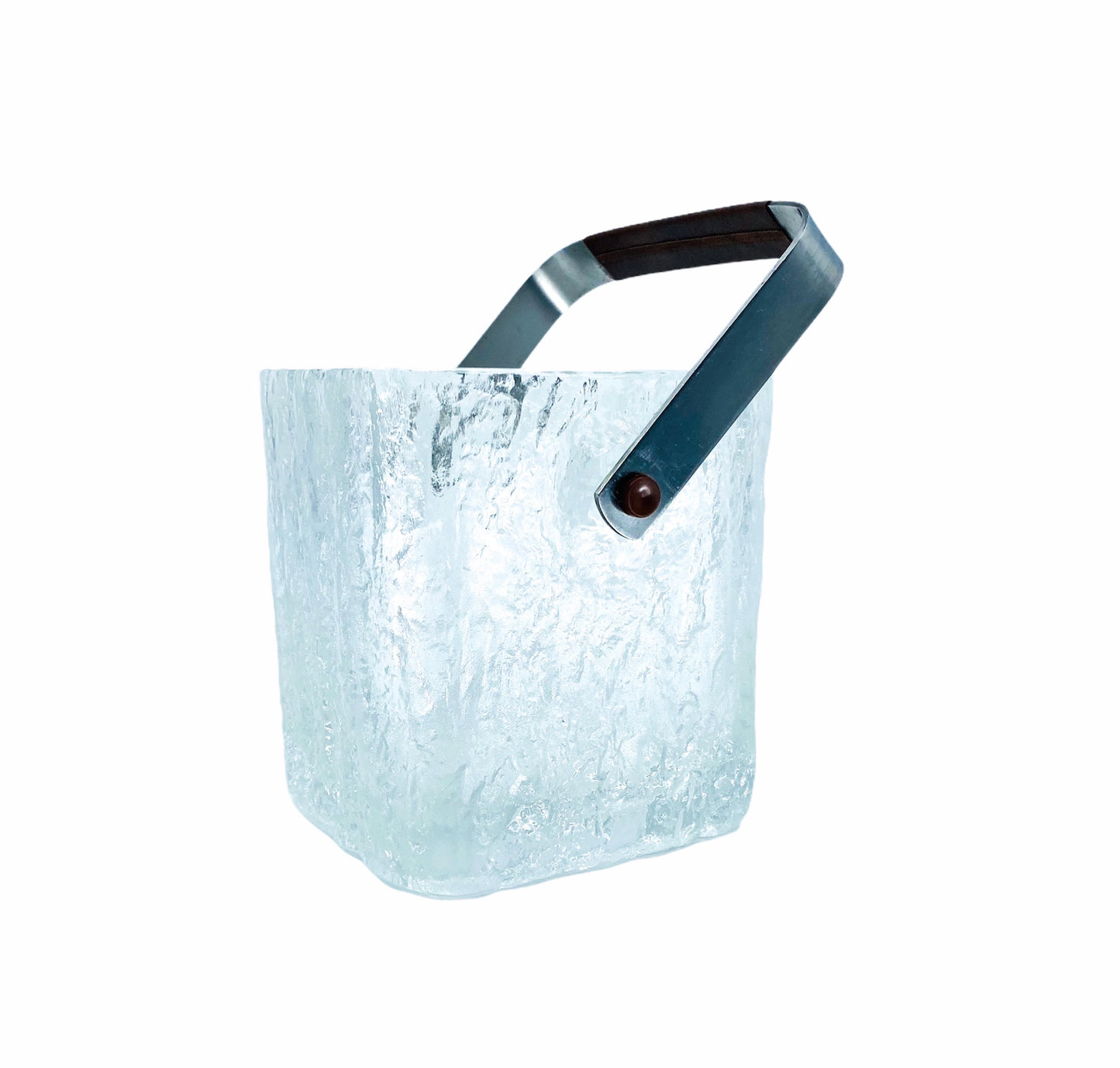 Vintage Hoya Glacier Glass Ice Bucket
