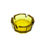 Amber Bamboo Glass Ashtray