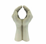 Cupping Hands Ceramic Candle Holder