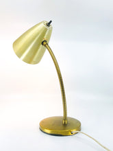 Vintage Gooseneck Brass Desk Lamp
