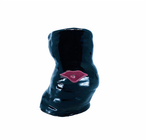 Misshapen Handmade Ceramic Lips Vase