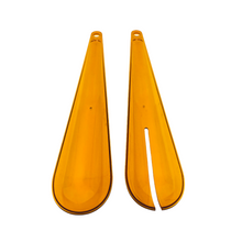 Orange Acrylic Salad Tongs