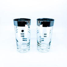 Contemporary Chrome Glasses, Pair