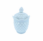White Hobnail Glass Stasher