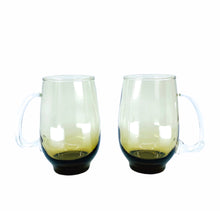 Smoked Glass Mugs, Set of 2