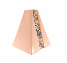 Vintage Haeger Peachy Pink Pyramid Vase