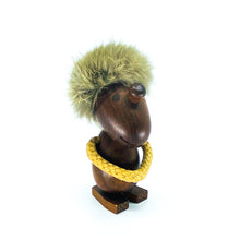 1950s Hans Bolling teak figurine "The Optimist" by Ørskov and Co. Denmark