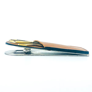 Vintage Leather Desk Organizer, Made in Italy