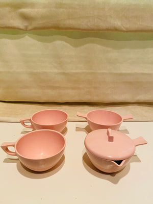 Pink Melmac Tea Set