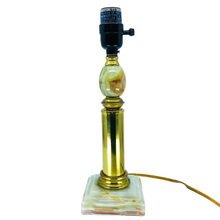 Onyx and Brass Table Lamp