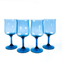 Lenox Blue Mist Tulip Shaped Wine Glasses, Set of 4