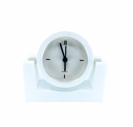 White Quartz Adjustable Clock