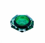 Emerald Green Diamond Shaped Glass Catch All