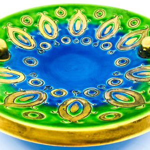 Bitossi for Rosenthal-Netter “Peacock” Ashtray
