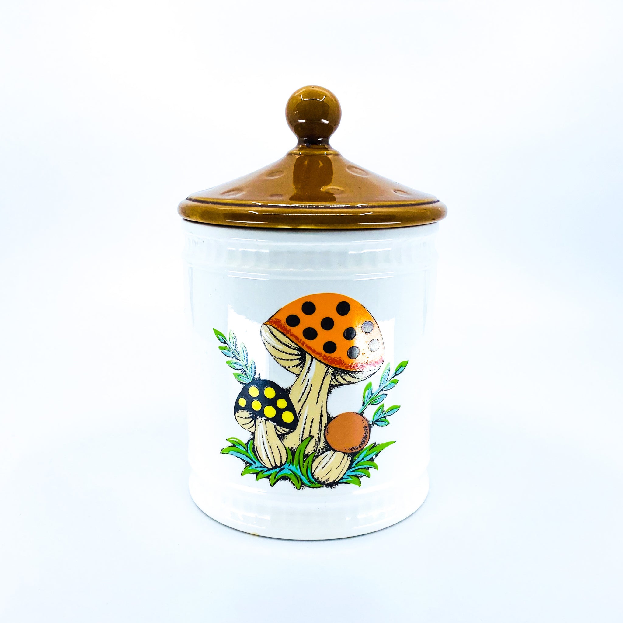 Vintage 1982 Mushroom Jar / Stowaway