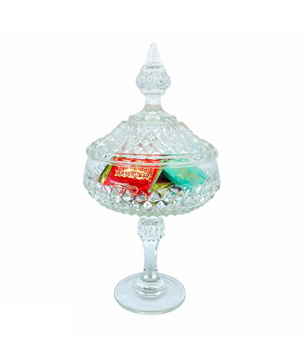 Large Glass Candy Dish / Stasher