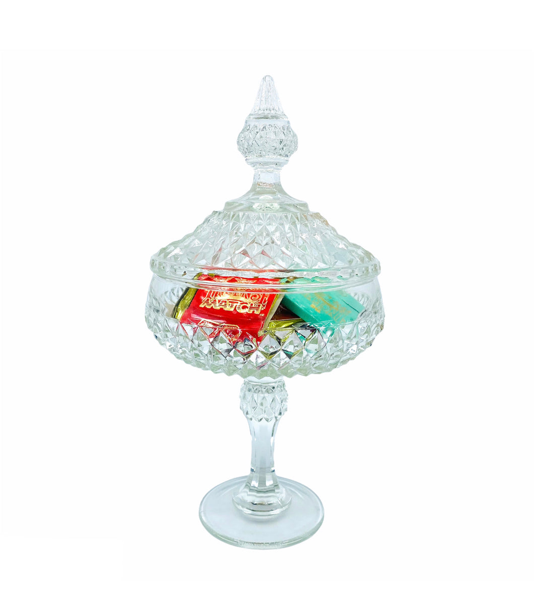 Large Glass Candy Dish / Stasher