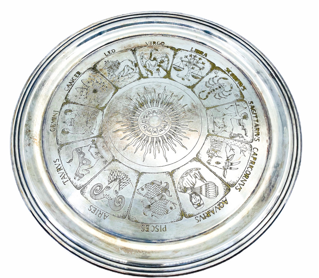 Wallace Silver Plated Zodiac Tray