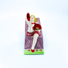 Vintage Naughty Ashtray with Swinging Leg & Fan
