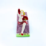 Vintage Naughty Ashtray with Swinging Leg & Fan