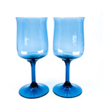 Lenox Blue Mist Tulip Shaped Wine Glasses, Set of 4