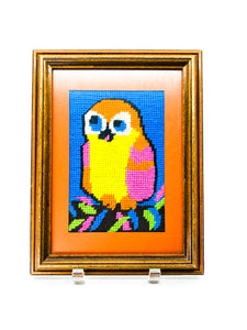 Vintage Owl Needlepoint