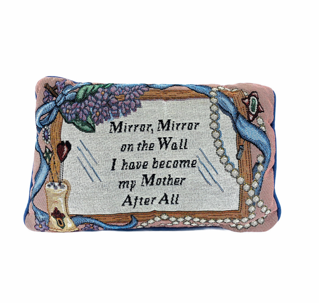 “Mirror Mirror” Needlepoint Pillow