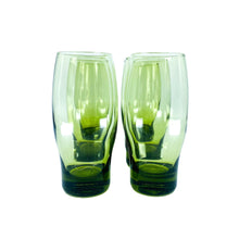 Vintage Libbey Green “Perception” Glasses, Set of 6